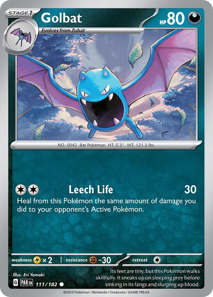Golbat – 111/182 Paradox Rift Pokemon Trading Card