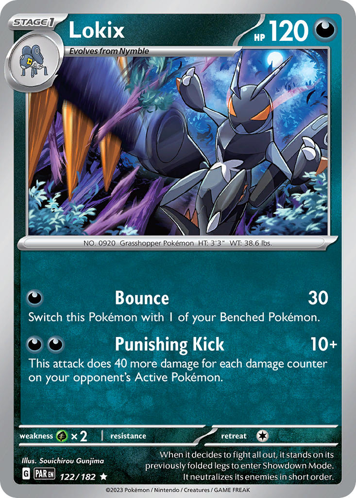 Lokix – 122/182 Paradox Rift Pokemon Trading Card