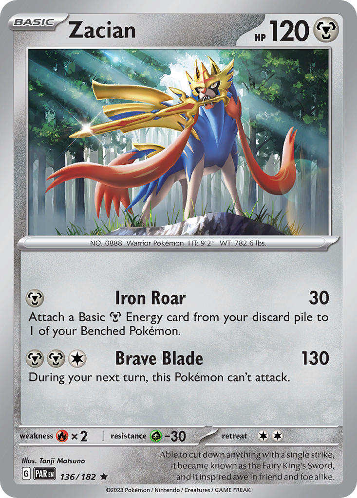 Zacian - Paradox Rift Pokemon Trading Card
