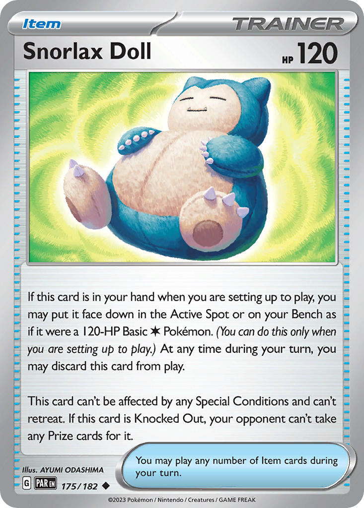 Snorlax Doll Reverse Holo