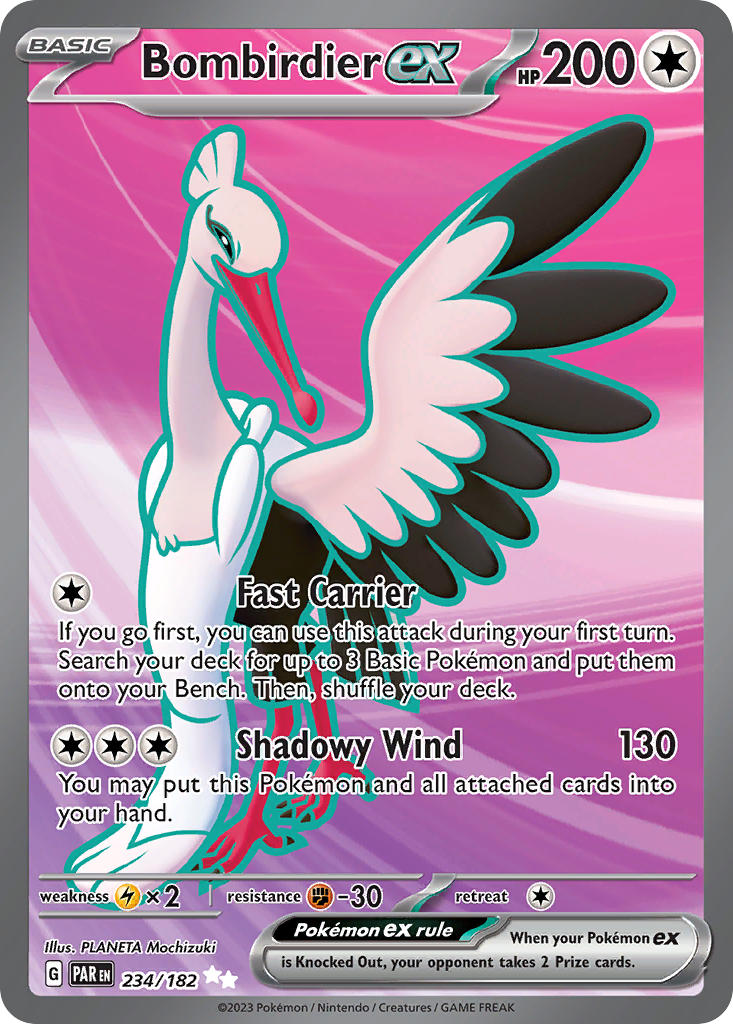Bombirdier ex - Paradox Rift Pokemon Trading Card