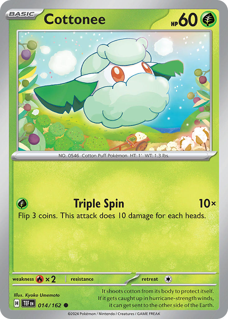 Cottonee - Temporal Forces Pokemon Trading Card
