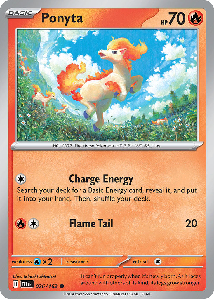 Ponyta – 026/162 Temporal Forces Pokemon Trading Card