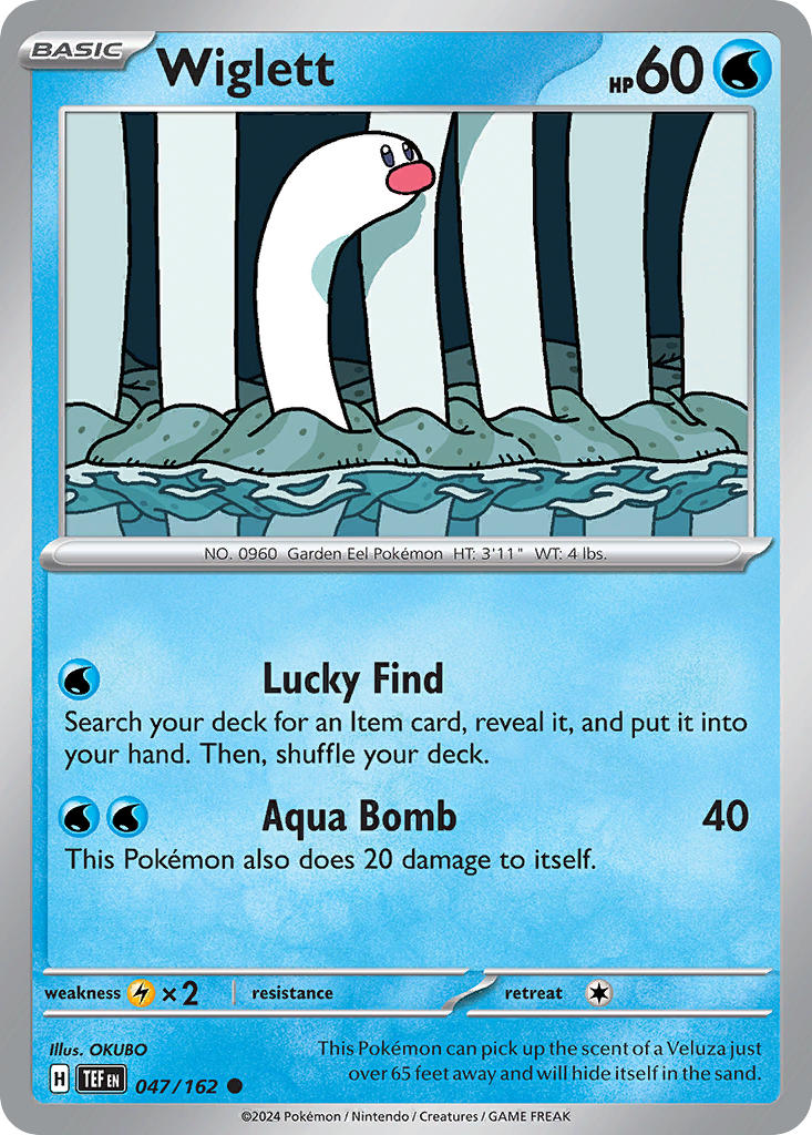 Wiglett - Temporal Forces Pokemon Trading Card
