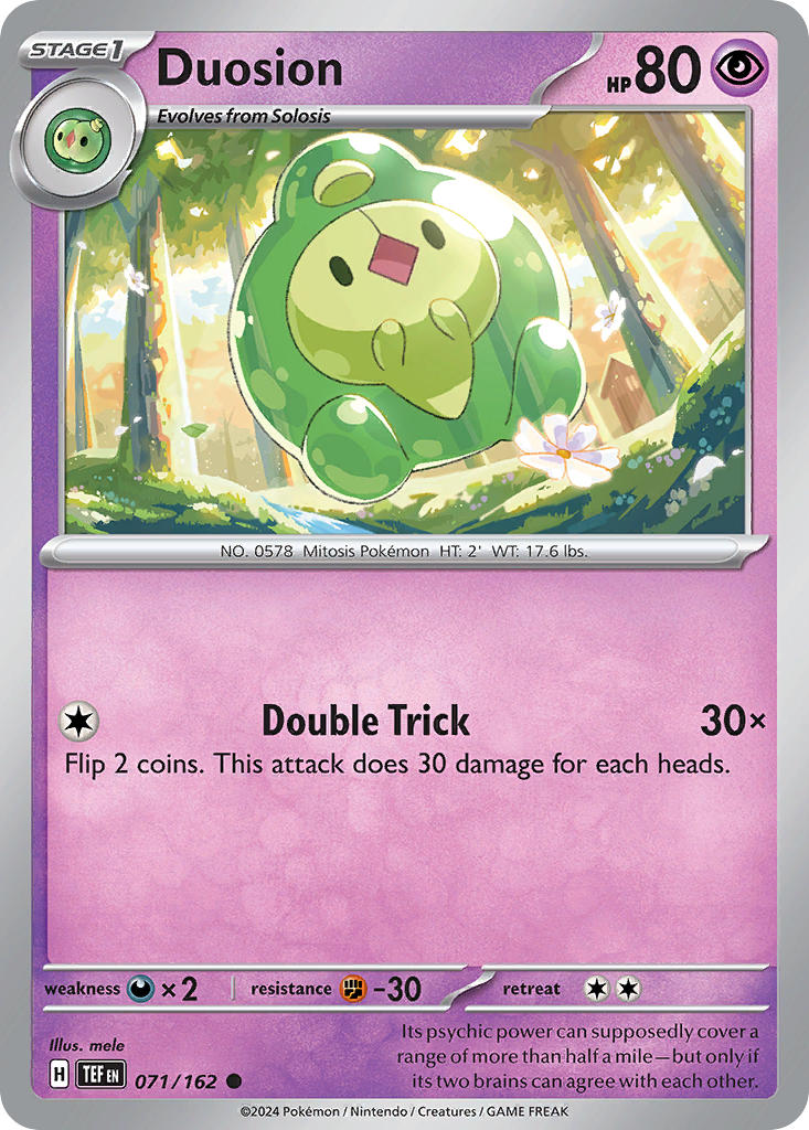 Duosion – 071/162 Temporal Forces Pokemon Trading Card