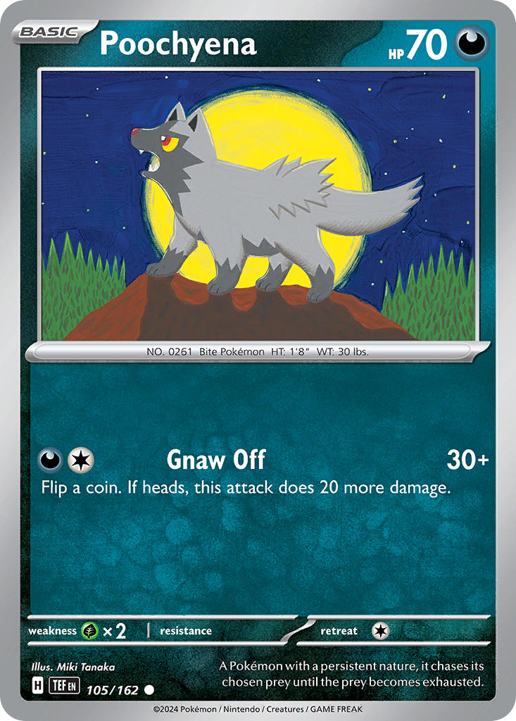 Poochyena – 105/162 Temporal Forces Pokemon Trading Card