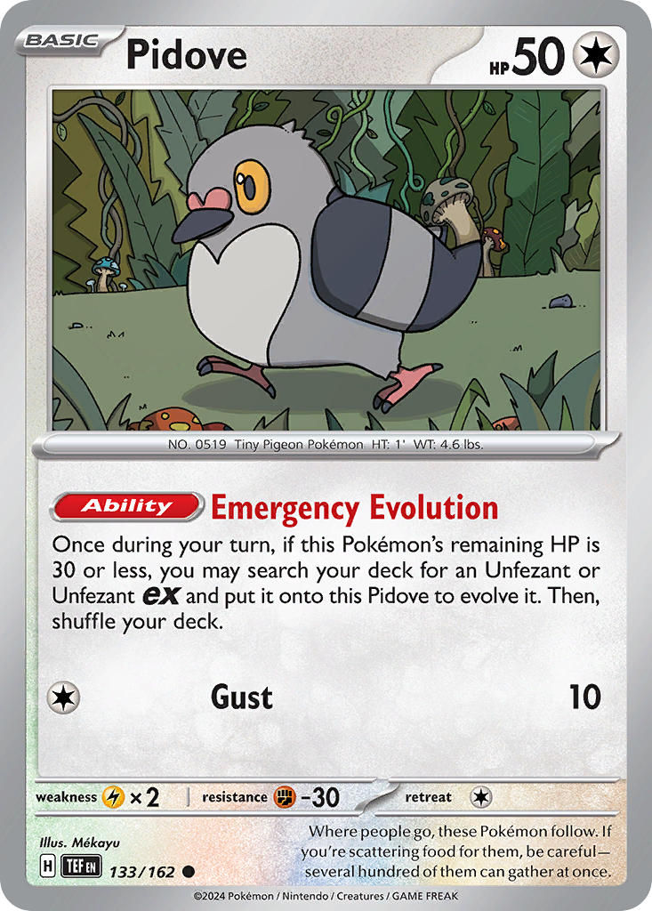 Pidove - Temporal Forces Pokemon Trading Card