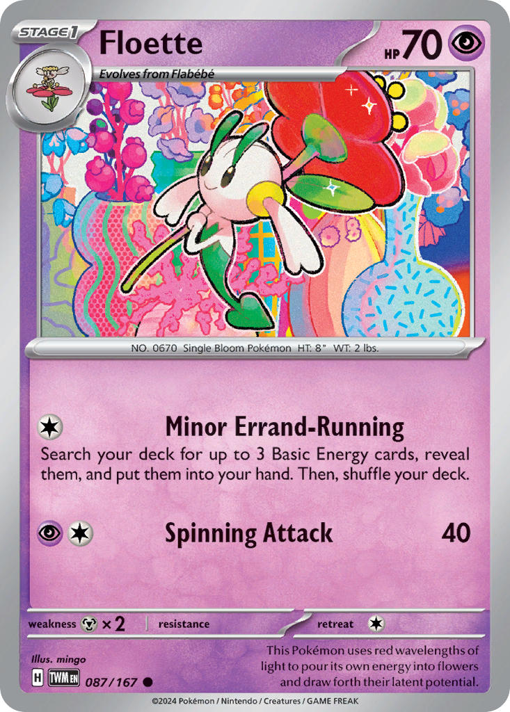 Floette – 087/167 Twilight Masquerade Pokemon Trading Card