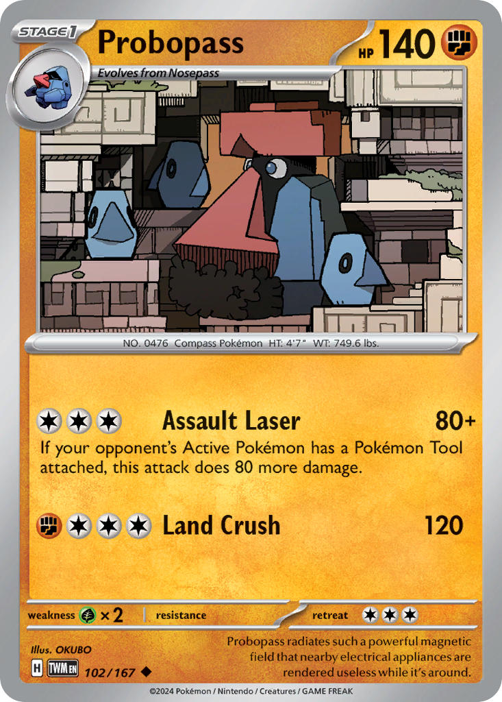 Probopass - Twilight Masquerade Pokemon Trading Card