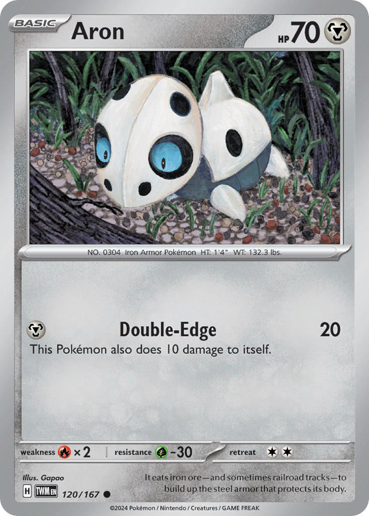 Aron – 120/167 Twilight Masquerade Pokemon Trading Card
