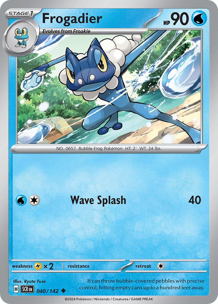 Frogadier – 040/142 Stellar Crown Pokemon Trading Card