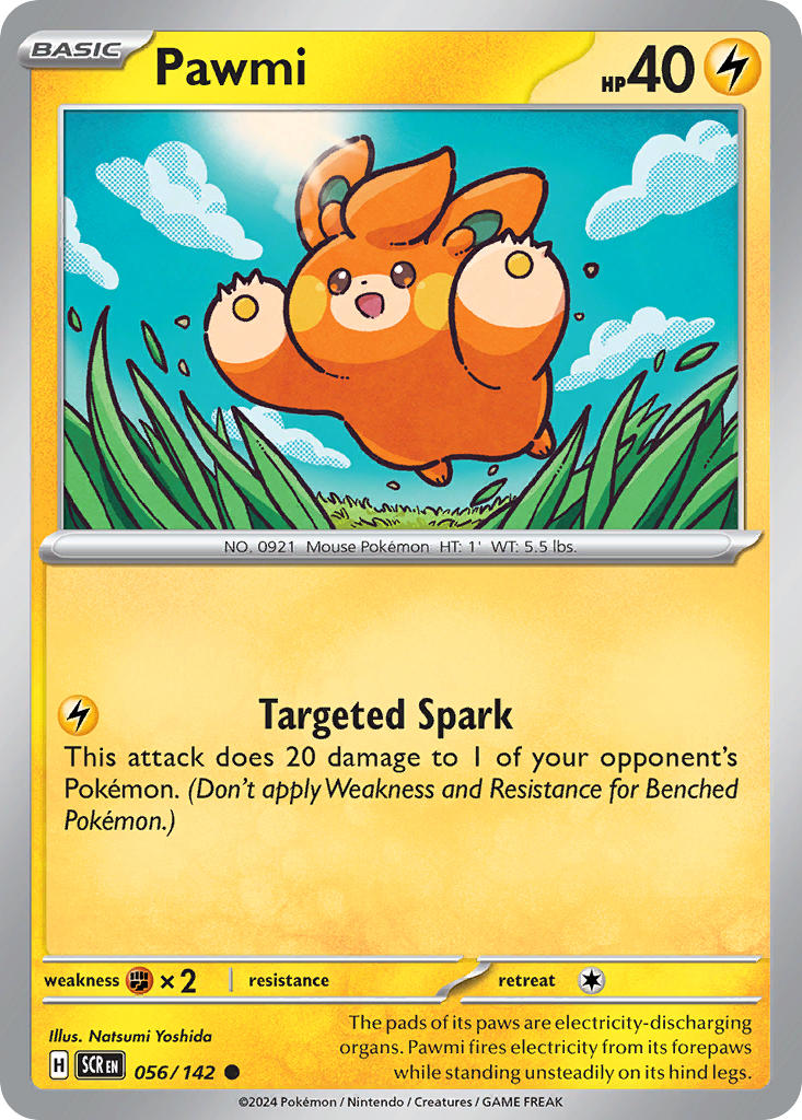 Pawmi - Stellar Crown Pokemon Trading Card