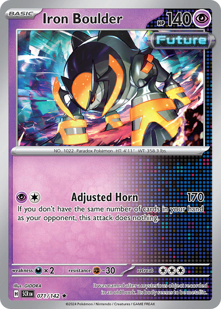 Iron Boulder - Stellar Crown Pokemon Trading Card