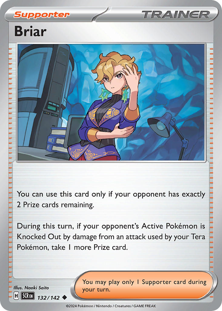 Briar Reverse Holo – 132/142 Stellar Crown Pokemon Trading Card