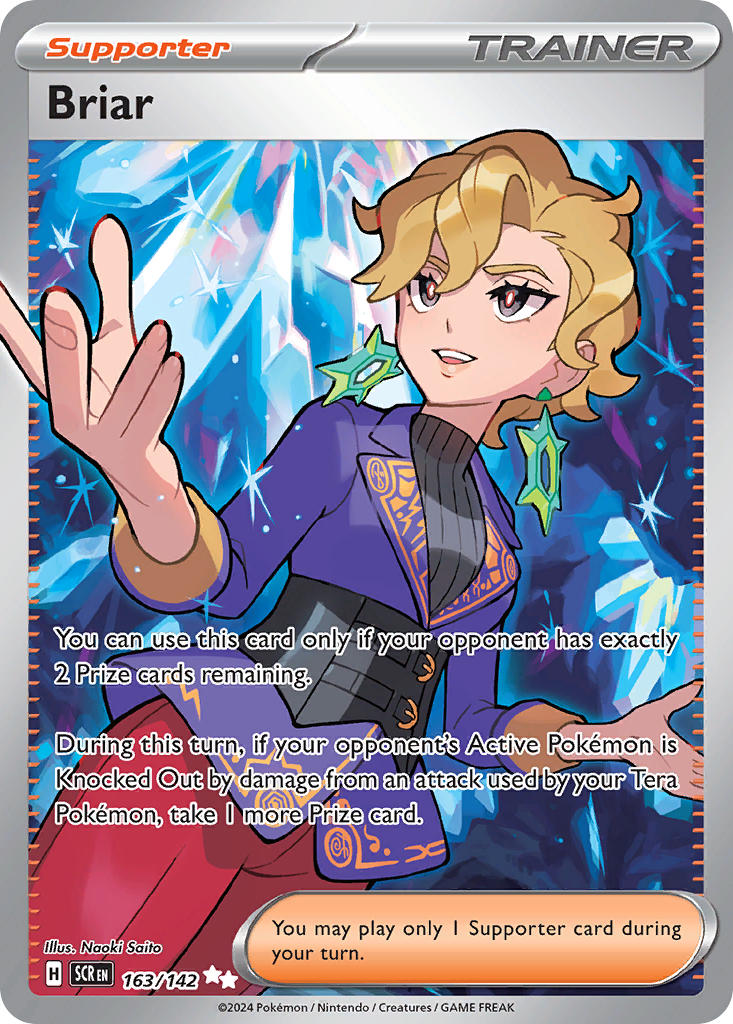 Briar - Stellar Crown Pokemon Trading Card