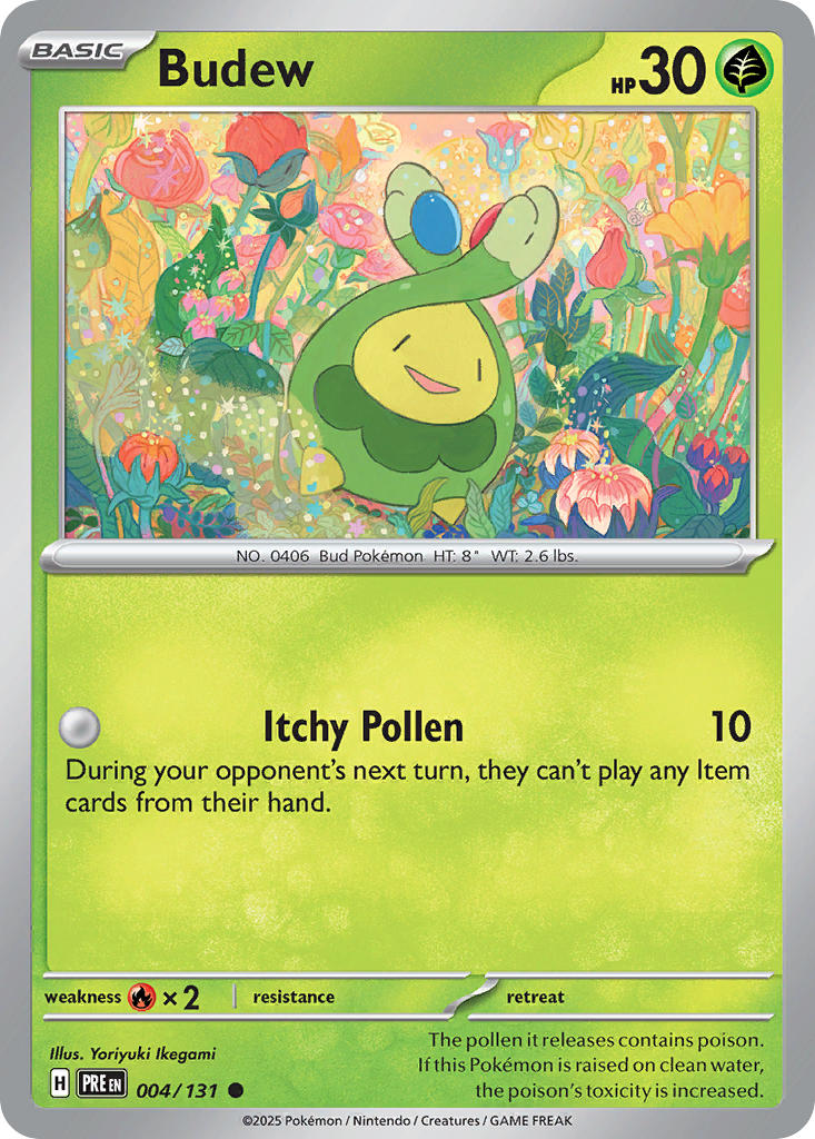 Budew - Prismatic Evolutions Pokemon Trading Card