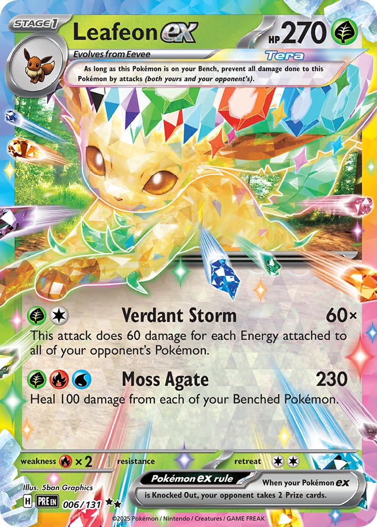 Leafeon ex - Prismatic Evolutions Pokemon Trading Card