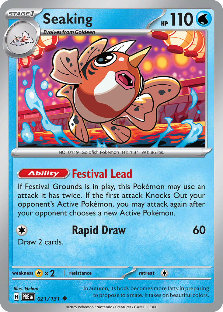 Seaking - Prismatic Evolutions Pokemon Trading Card