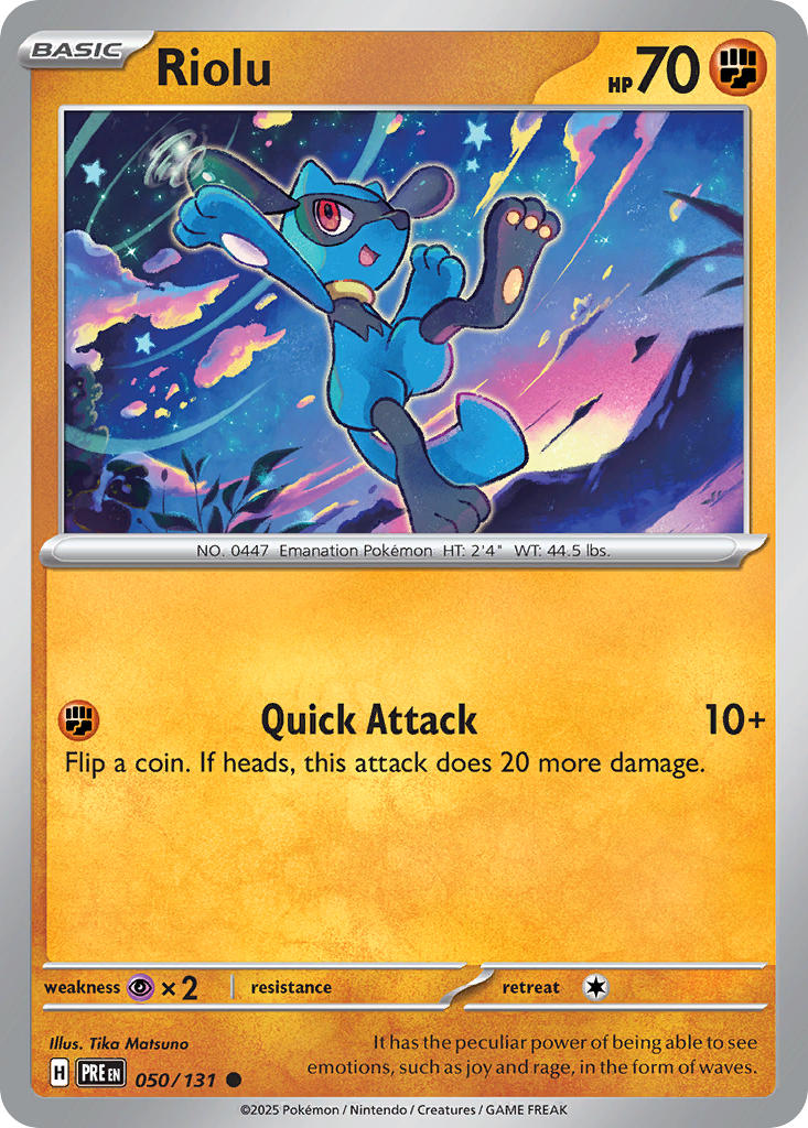 Riolu - Prismatic Evolutions Pokemon Trading Card