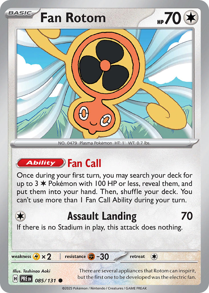 Fan Rotom - Prismatic Evolutions Pokemon Trading Card