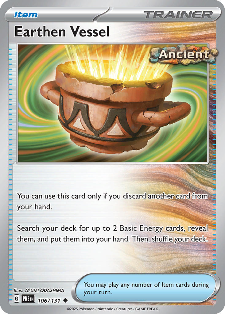 Earthen Vessel - Prismatic Evolutions Pokemon Trading Card