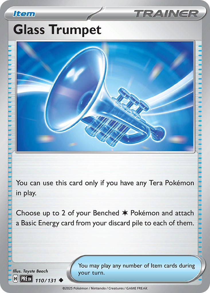 Glass Trumpet Poke Ball Reverse Holo