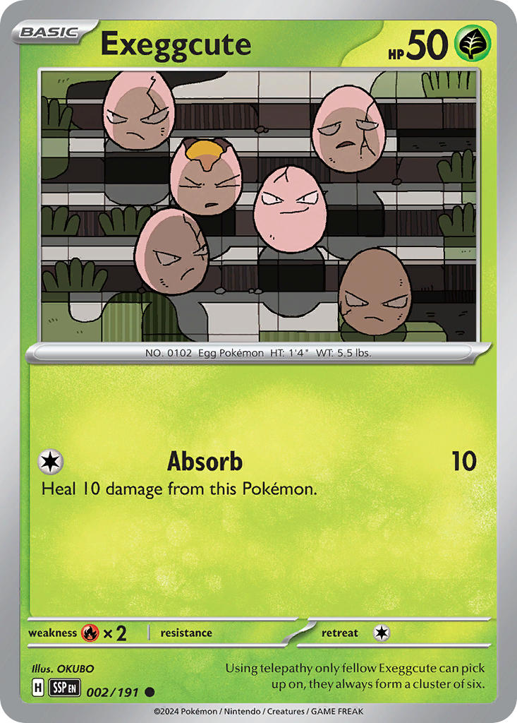 Exeggcute – 002/191 Surging Sparks Pokemon Trading Card