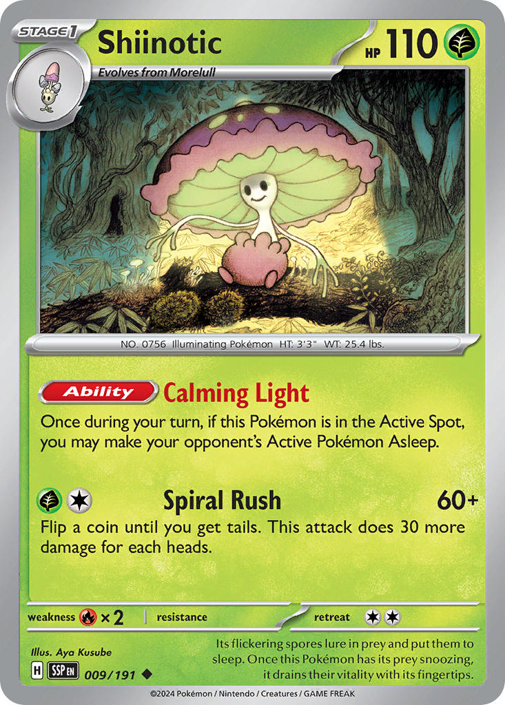 Shiinotic - Surging Sparks Pokemon Trading Card