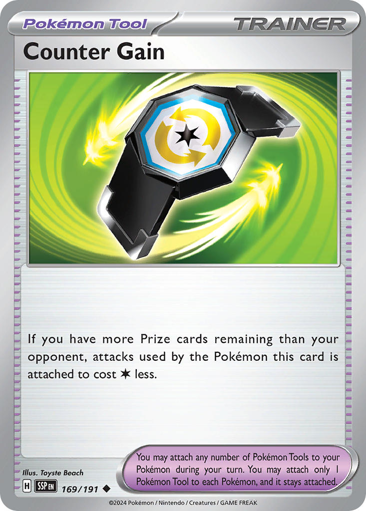 Counter Gain - Surging Sparks Pokemon Trading Card
