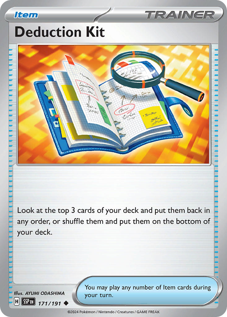 Deduction Kit - Surging Sparks Pokemon Trading Card