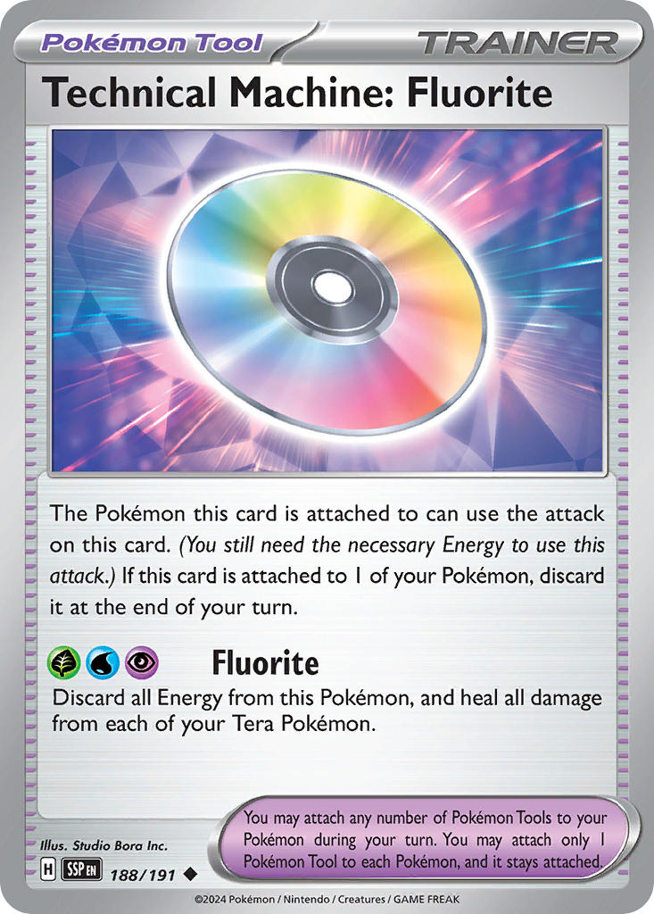 Technical Machine: Fluorite – 188/191 Surging Sparks Pokemon Trading Card