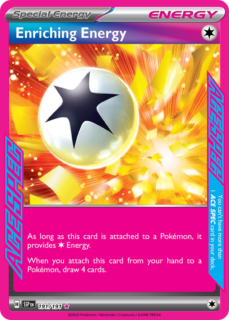 Enriching Energy – 191/191 Surging Sparks Pokemon Trading Card