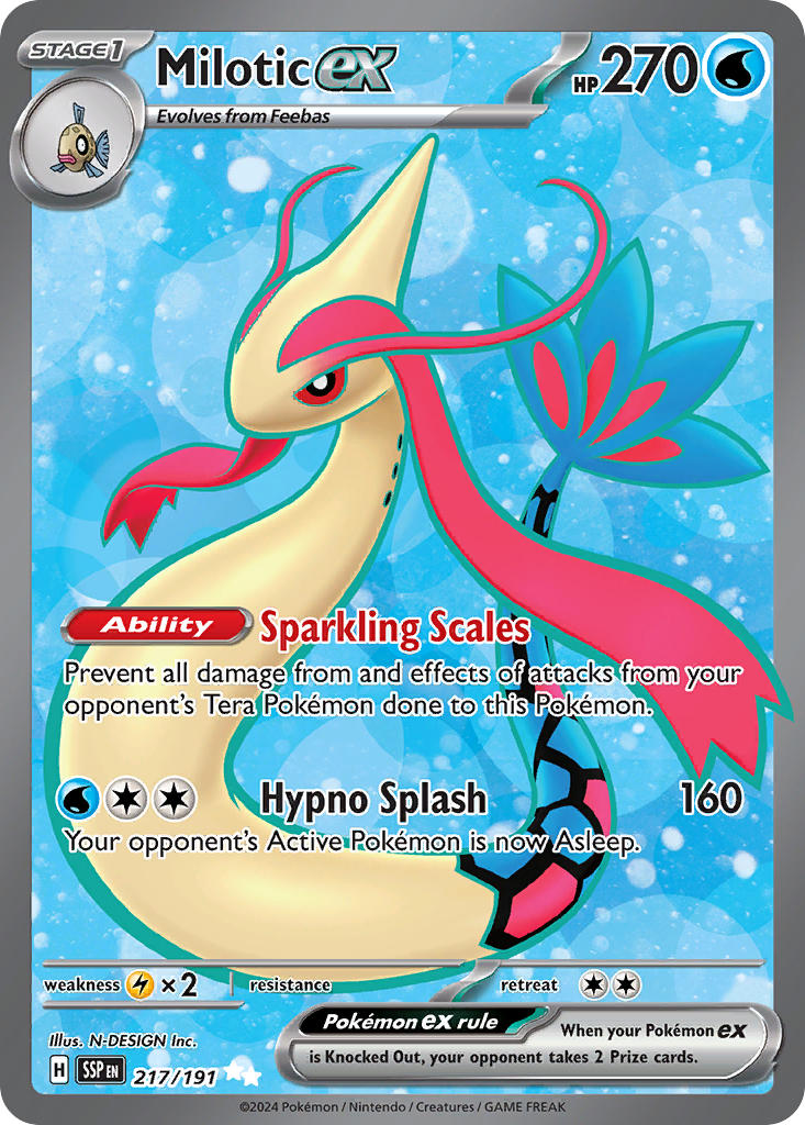 Milotic ex - Surging Sparks Pokemon Trading Card