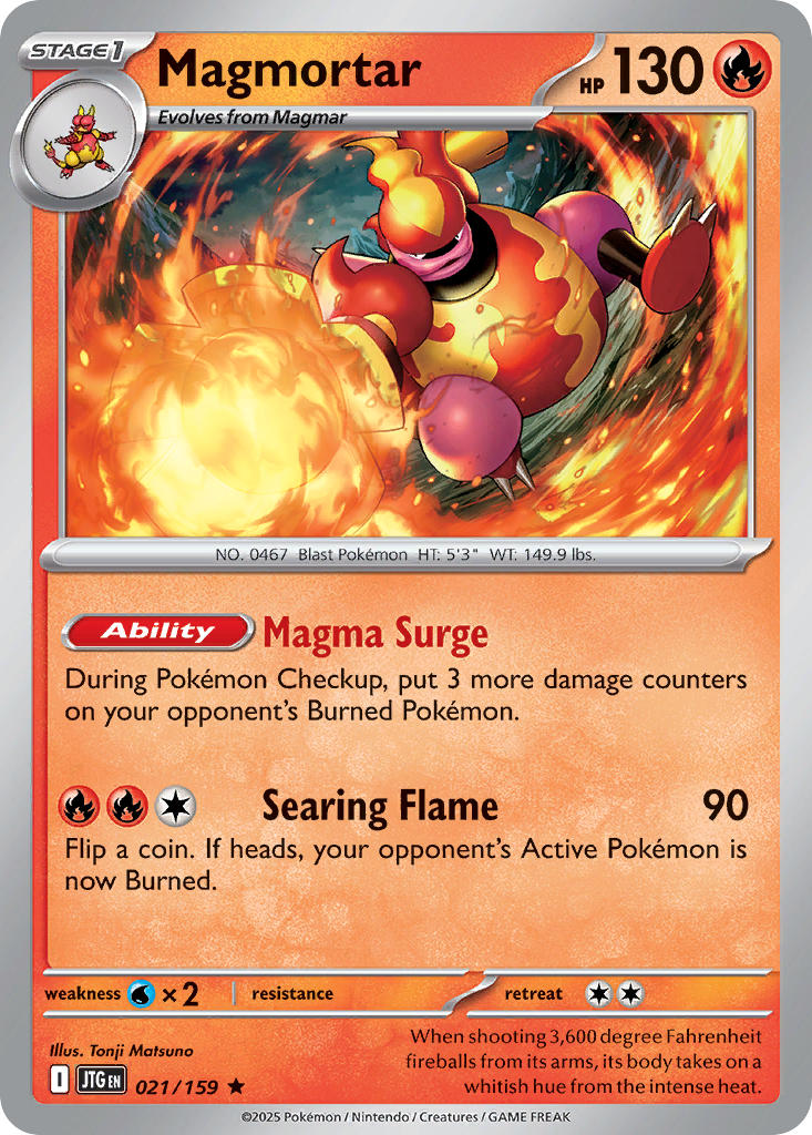 Magmortar - Journey Together Pokemon Trading Card