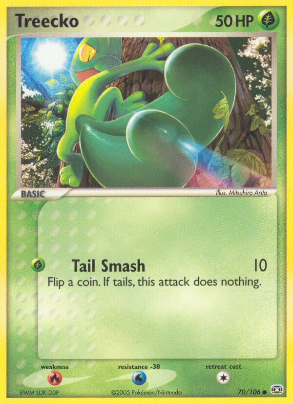 Treecko – 70/106 Emerald Pokemon Trading Card