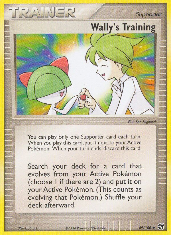 Wally’s Training – 89/100 Sandstorm Pokemon Trading Card