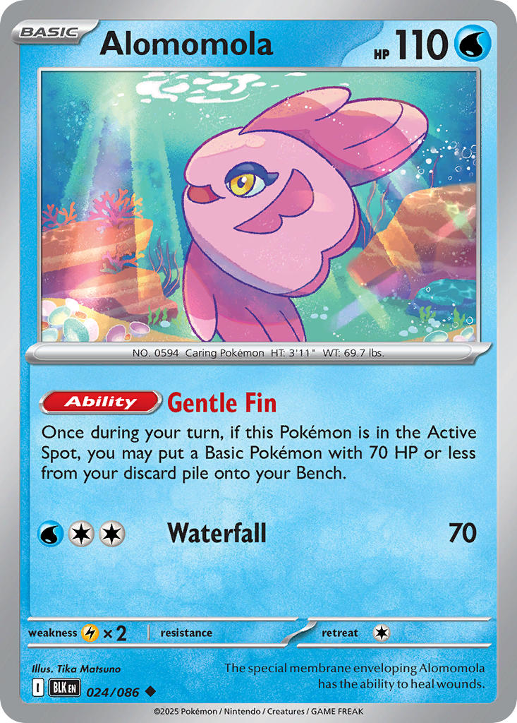 Alomomola – 024/086 Black Bolt Pokemon Trading Card