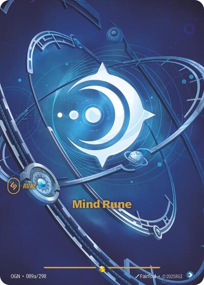 Mind Rune (Alternate Art) – 089a/298 Origins Riftbound Trading Card