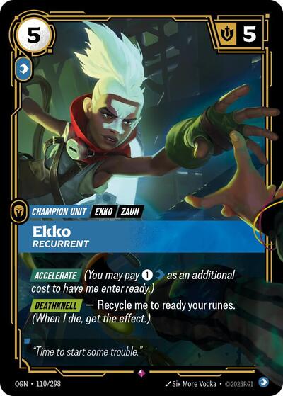Ekko - Recurrent - Origins Riftbound Trading Card