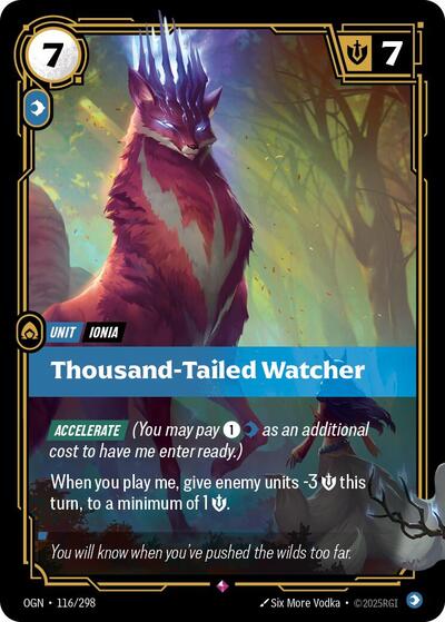 Thousand-Tailed Watcher - Origins Riftbound Trading Card