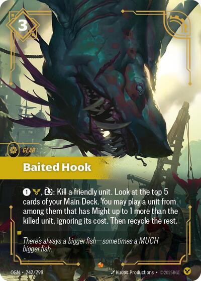 Baited Hook - Origins Riftbound Trading Card