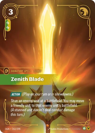 Zenith Blade - Origins Riftbound Trading Card