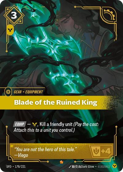 Blade of the Ruined King - Spiritforged Riftbound Trading Card