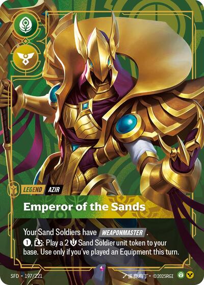 Azir - Emperor of the Sands - Spiritforged Riftbound Trading Card