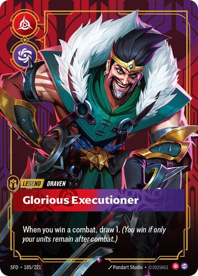 Draven - Glorious Executioner - Spiritforged Riftbound Trading Card