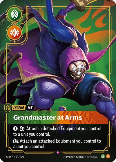 Jax - Grandmaster At Arms - Spiritforged Riftbound Trading Card