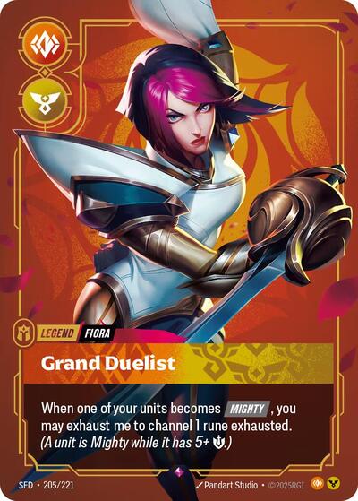 Fiora - Grand Duelist - Spiritforged Riftbound Trading Card
