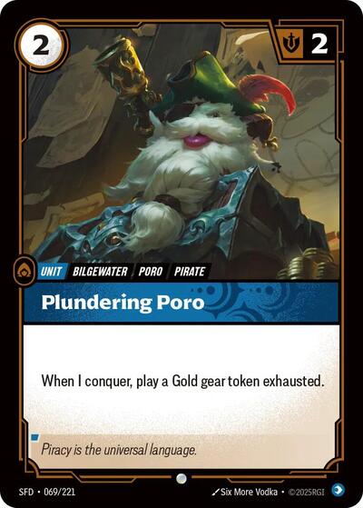 Plundering Poro - Spiritforged Riftbound Trading Card