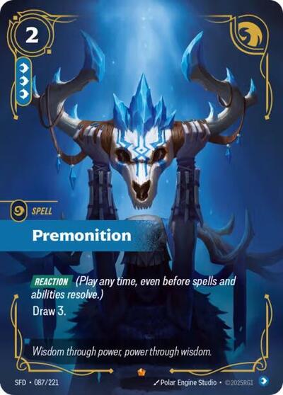Premonition - Spiritforged Riftbound Trading Card