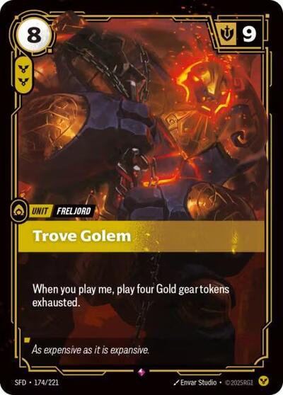 Trove Golem - Spiritforged Riftbound Trading Card